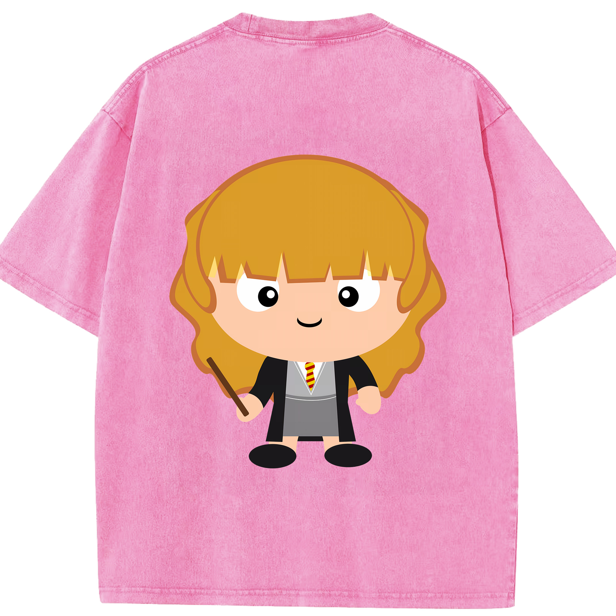 （画像用） Harry Potter ハリー・ポッターシリーズ 綿100% ヴィンテージ風 半袖Tシャツ（背面プリント）